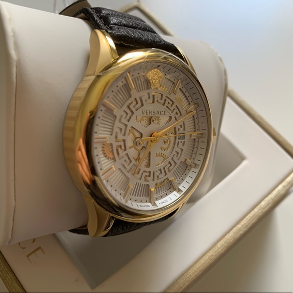 SOLD - VERSACE AIAKOS SPECIAL WATCH IN BROWN 44mm - Picture 7 of 16